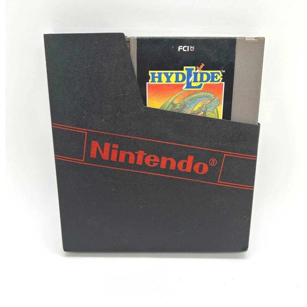Hydlide‎ Nintendo NES Game Cartridge with Dust Sleeve NES-HS-USA FCI 1989